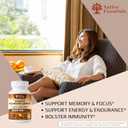 10-in-1 Mushroom Complex with Lions Mane, Reishi, Cordyceps - 2600mg Focus Energy Immune Support Supplement, 90 Capsules