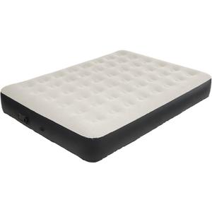 DIMAR GARDEN Queen Size Air Mattress with Built-in Pump, Inflatable Flocked AirBed Blow Up Mattress