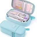 CICIMELON Durable Pencil Case Big Storage Pen Pouch Bag for School Supplies Office College Teen Adults, Light Blue