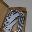 U Bolts Zinc Plated Carbon Steel with U Bolt Plates and Nuts for Fastening Products (4 Sets,1/2 x 3-1/2 x 6 Inch)