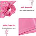 Idgreatim 5-10 Years Gymnastics Leotards for Girls Shiny tumbling outfits with Shorts Unitards Biketards (6-7 Years, Heart Sequin)