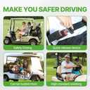 2 PCS Universal Golf Cart Seat Belt Kit for EZGO, Yamaha, Club Car, Front & Rear Seat Compatible (No Bracket Included)