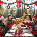 Funny Christmas Beer Glass for Men Women, 16 oz Holiday Glass Drinking Cups, White Elephant Gifts for Men Women, Christmas Glass Cup Party Supplies Table Decor Stocking Stuffers