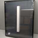 Premium Solid Wood Display Case, 22" x 28", Plexiglass Front, Linen Background, Black Finish