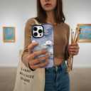 for iPhone 15 Pro Max Case, Impressionist Water Lily Scene, Military-Grade Drop Protection, Cute Soft Slim TPU Protective Cover with Camera Lens Protection for Women & Girls