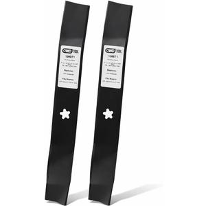 QWD 138971 Mower Blades 2 Pack for 42 Inch Deck, Replacement for 532138971 138498 127843 532127843, 5 Point Star High Lift Blades for Craftsman Husqvarna Poulan Riding Mowers