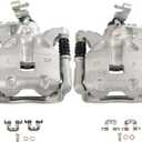 SCITOO 19B7155 19B7154 Rear Left & Right Disc Brake Calipers w/Bracket Fit For Mazda For 3 2014-2016,For Mazda For 3 Sport 2014-2016, Single Piston