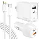 ZGEAR 3PC 1,5A 8 PIN CBLE CAR WALL CHRG