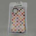 Magnetic for iPhone 11 Case Cute Checkered Phone Case, Shockproof Slim TPU and Hard PC Protective Phone Cover Compatible with MagSafe Designed for Women Girls Gift, Colorful