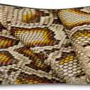 Livel lhood Snakeskin Cosmetic Bag Cute Small Makeup Bag Travel Toiletry Storage Organizer Zipper Pouch Snakeskin Pattern Makeup Bag Birthday Present for Snake Lovers Women Friends, Pack 5