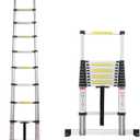 Outside of Home Users Telescoping Ladder 20ft / 16ft / 12.5ft / 10.5ft Aluminum Extension Telescopic Ladders for Rooftop RV Attic Outdoor Indoor Use Load 150kg (Size : 7m/23 ft)