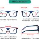 Eyekepper 5-pack Oversized Reading Glasses Square Large Frame Readers for Men and Women +1.50, Mix Colors