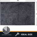 PURRUGS Area Rug, 48" x 72", Bluish Grey-Black