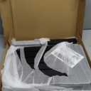 2-Tier Adirondack Outdoor Side Table, 16.6" Acacia Weather-Resistant End Table with Shelf for Patio, Garden, Lawn, Living Room (Black)