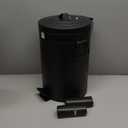 Dog Poop Trash Can Outside, 12L/3.1Gal Metal Dog Waste Trash Can with Lid, Foot Pedal, Waste Container with 40 Bags, Pet Poop Bucket with Lid Soft Close for Pet, Round Black Can