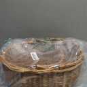 Wicker Picnic Baskets with Handles.Kingwillow. (Natural)