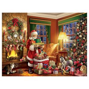 White Mountain Puzzles Delivering Gifts - 500 Piece Jigsaw Puzzle