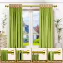 2 Pack Curtain Rods for Windows 32-96 Inch, 1 Inch Adjustable Gold Curtain Rod Set with Brackets, Easy Install