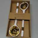Pampa Bay Accessories Porcelain Salad Server Set (Gold)