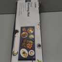 Extra Large Food Warming Mat with Heat-Resistant Pad, 36X15 Inch, 6 Temperature & 6 Timer Settings, Child Lock Safety, Fits More Dishes for Family Dinners and Parties (Dark Blue)