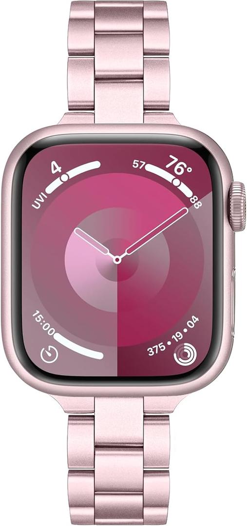 TRUMiRR Band for Apple Watch Series 11 10 46mm / Series 9 45mm Pink, and also suitable for Apple Watch SE 3 / SE 2 / SE / Ultra 3 / Ultra 2 / Ultra Series 8 7 6 5 4 49mm 45mm 44mm .