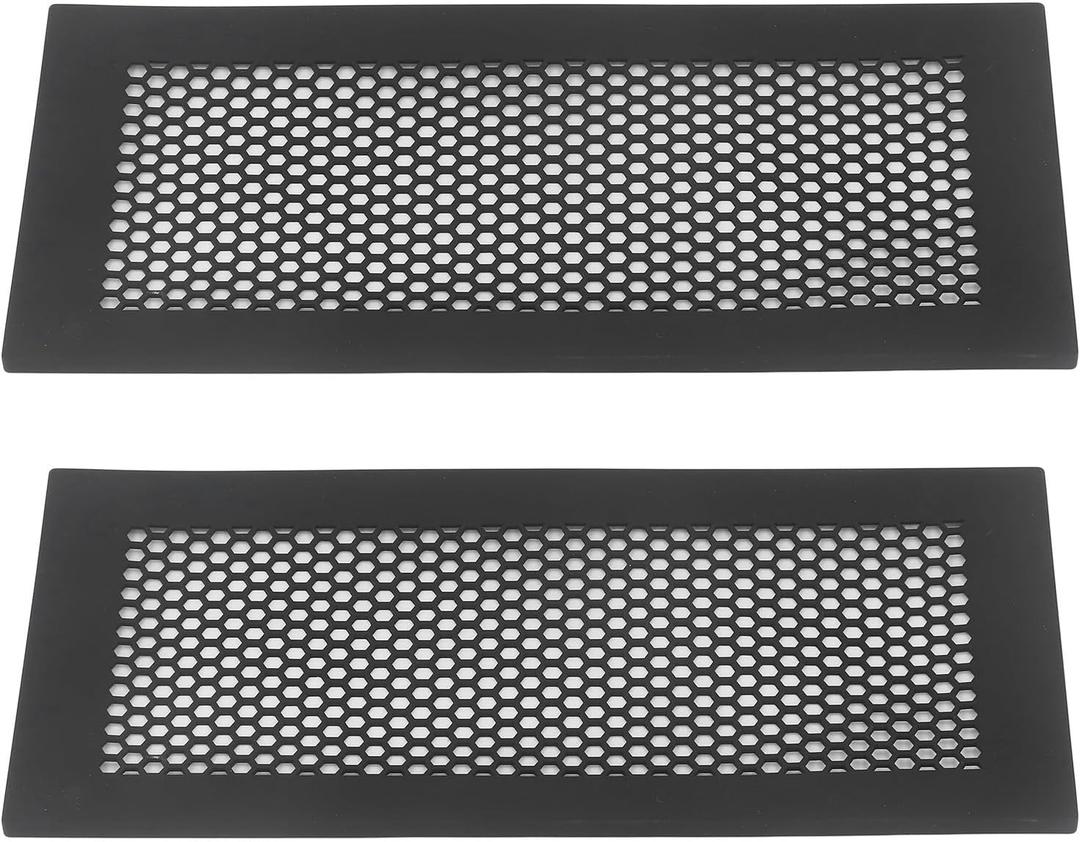 Baby Proofing Vent Covers Protective Silicone Safe Vent Covers for Home Floor, 2pcs (Black)