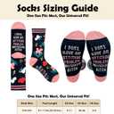 I Don't Have an Attitude Problem Novelty Funny Breathable Printed Cotton Socks, Unisex Cozy Knitted Crew Socks with Humorous Sayings, Gifts for Friend Bestie Coworker Boss Manager Employer