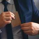 HiWe Anti-Lost Bifold Men Wallet with Find My, Genuine Leather, RFID, Original Design, Brown