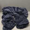 ZNSAYOTX Luxury Velvet Sofa Cover 3 Piece (57"-70") Stretch Loveseat Covers for 2 Cushion Couch Thick Soft Couch Slipcover with Non Slip Strap, Dog Pet Friendly Nice Furniture Protector (Navy Blue)