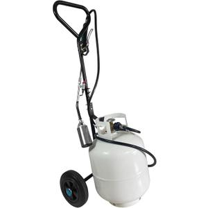 GasBRUH Portable Propane Tank Dolly with Wheels, Gas Trolley for Weed Burner,Propane Tank Cart for Weed Torch, Fire Pit, Heater,BBQ, Cart for 20lb(Torch and Cylinder Not Included)