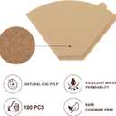 Disposable Coffee Paper Filters, 400 Pcs #4 Cone Unbleached Filter for Cuisinart, Ninja, BLACK+DECKER & other 8-14 Cup Coffee Makers