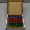 25 Pack C7 LED Multicolor Christmas Light Bulbs, E12 Candelabra Base Bulbs, Shatterproof C7 Multicolor Replacement Light Bulbs for Outdoor Christmas String Lights, Window Candles, Night Light, Patio