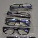 Gaoye 0.5 Professional Reading Glasses for All Day - Computer Readers with Blue Light Protection - Value Pack, B1-5 Pack Light Black
