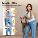 ZIWWVY Stepper Machine with Resistance Bands, Mini Stepper with 300LBS Weight Capacity, Twist Stepper for Full Body Workout, Adjustable Step Height, Smooth and Quiet, Step Machine for Men Women