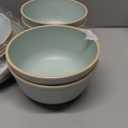 Gufaith Melamine Dinnerware Sets, Plates and Bowls Sets 12 Pcs, Melamine Plates, Dish Set for 4, Unbreakable Dinnerware Set for Party, BPA Free, Suitable Indoors and Outdoors (Mint Green)