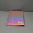 3-Ring Binder 1-inch with Clipboard, Holographic Pink Glitter Design, Including 5 Divider Pages, File Bag and Spine Label - Perfect for Schools, Offices and Organizations