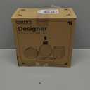 Comfify Designer 4 Piece Bathroom Accessory Set  Ceramic Bath Set w/Liquid Soap or Lotion Dispenser, Toothbrush Holder, Tumbler and Soap Dish  Decorative Set w/Embossed Details  Blue