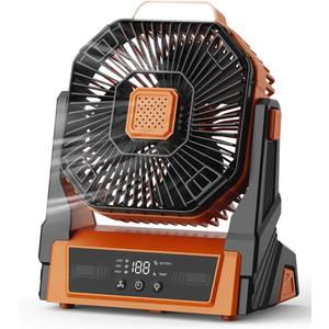 Portable Fan Rechargeable, 20000mAh Battery Powered Desk Fan with LED Lantern, Battery Operated Personal Tent Fans for Camping, Travel, Home, Bedroom, Jobsite, Beach Vacation Essentials (Orange) Portable Fan Rechargeable, 20000mAh Battery Powered Desk Fan with LED Lantern, Battery Operated Personal Tent Fans for Camping, Travel, Home, Bedroom, Jobsite, Beach Vacation Essentials (Orange)