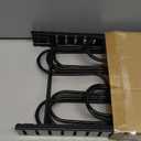 MUDEELA Pots and Pans Organizer Rack under Cabinet 14.55in Height, 8-Tiers Adjustable Pot Rack with 3 DIY Methods, Pot Lid Organizer inside Cabinet for Kitchen Pantry Organization and Storage