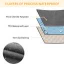 Deep Dream Waterproof Couch Cover for Dogs, Non Slip Sofa Protector for Pets, Washable Sectional Sofa Covers for 3 Cushion Couch, Furniture Protector Pet-Friendly (Dark Grey,1 PCS 36" x 94")