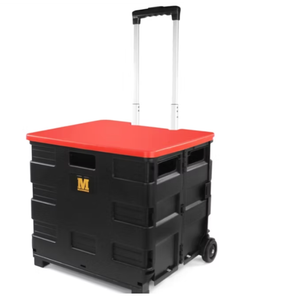 50830 Rolling Utility Cart/Folding Dolly with Lid- 80Lbs Capacity