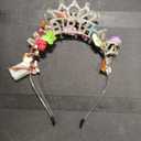 DRESBE Light Up Birthday Headband LED Rhinestone My Birthday Headbands Party Favors Hair Accessories for Women (Free Size, Silver)