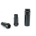 Lug Nuts M12x1.5 48mm Open End Wheel Nuts,Taper Acorn Seat, Forged Locknut Racing Nut 20 Set 2 Pieces Total 22 Pieces and 1 Nut Socket Key (Black, M12 x P1.5)