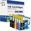 LC201 (LC-201) Color (BK/C/M/Y) Ink Cartridge 5-Pack (Includes 2 LC201BK, 1 LC201C, 1 LC201M,1 LC201Y) - LC203 Ink Cartridge Replacement for Brother MFC-J460DW MFC-J480DW MFC-J485DW MFC-J880DW Printer