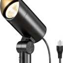 SUNVIE 30W Outdoor LED Spotlight 120V Waterproof Landscape Spotlights 3000LM Ultra Bright Spot Lights Outdoor 3000K Warm White Landscape Lights with 6 FT Cord for Flag Pole Tree Yard Path Garden Decor