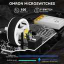 MAMBASNAKE M3 Wireless Gaming Mouse, 40K DPI, 39g Lightweight Gaming Mouse,PAW3395PRO Optical Sensor,Tri-Mode BT5.1/2.4G/USB-C PC Game Mice,Programmable Buttons,300mAh Battery for PC/Laptop/Mac(Black)