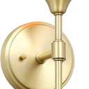 XiNBEi Lighting Wall Sconce, Bathroom Vanity Light with Glass, Classic Wall Fixture Satin Brass Finish for Bathroom XB-W1216-SB