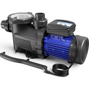AQUASTRONG In/Above Ground Pool Pump, High Flow (with Timer, 1.5HP, 8100 GPH, 115V) (with Timer+115V, 1.5hp) AQUASTRONG In/Above Ground Pool Pump, High Flow (with Timer, 1.5HP, 8100 GPH, 115V) (with Timer+115V, 1.5hp)