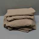 Bedsure Queen Sheet Set, Cooling Sheets for Queen Size Bed Set, Rayon Derived from Bamboo, Breathable & Soft Deep Pocket Up to 16 Inches, Hotel Luxury Silky Bedding, Bedsheet & Pillowcases, Taupe (24 - Taupe)