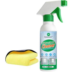 Bathroom Glass Cleaner Spray - Removes Limescale, Soap Scum, and Oil Film, Streak Free Instant Shine for Mirrors, Tiles & Shower Doors | No Residue, Vinegar-Free Formula, 200ml